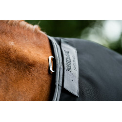Horseware Rambo 1680D Turnout 50g deken Zwart / storm / zilvergrijs