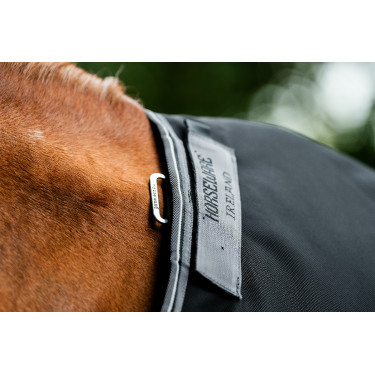 Horseware Rambo 1680D Turnout 50g deken Zwart / storm / zilvergrijs