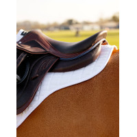 LeMieux vierkante schokdempende Close Contact Self-Cool zadeldek Wit