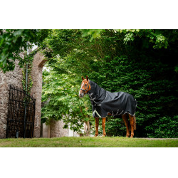 Horseware Rambo 1680D Turnout Plus 100g deken Zwart / storm / zilvergrijs Horseware Rambo 1680D Turnout Plus 100g deken Zwart / storm / zilvergrijs