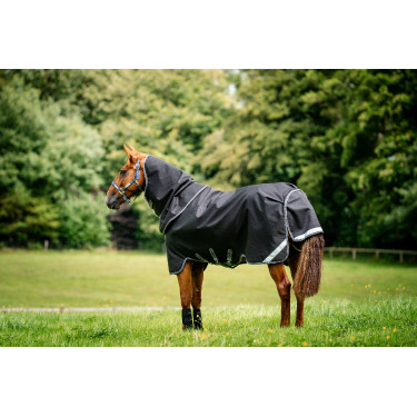 Horseware Rambo 1680D Turnout Plus 100g deken Zwart / storm / zilvergrijs Horseware Rambo 1680D Turnout Plus 100g deken Zwart / storm / zilvergrijs