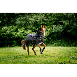 Horseware Rambo 1680D Turnout Plus 100g deken Zwart / storm / zilvergrijs Horseware Rambo 1680D Turnout Plus 100g deken Zwart / storm / zilvergrijs