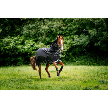 Horseware Rambo 1680D Turnout Plus 100g deken Zwart / storm / zilvergrijs Horseware Rambo 1680D Turnout Plus 100g deken Zwart / storm / zilvergrijs