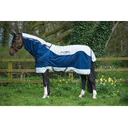 Horseware Rambo Summer Series V-Front deken Marine / grijs Blauw Horseware Rambo Summer Series V-Front deken Marine / grijs Blauw
