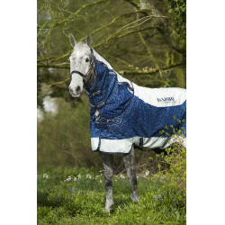 Horseware Rambo Summer Series V-Front deken Marine / grijs Blauw Horseware Rambo Summer Series V-Front deken Marine / grijs Blauw