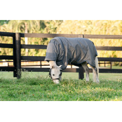 Horseware Rhino Hexstop Plus Poney Turnout 250g VL deken Grijs / indigo / marineblauw Horseware Rhino Hexstop Plus Poney Turnout 250g VL deken Grijs / indigo / marineblauw