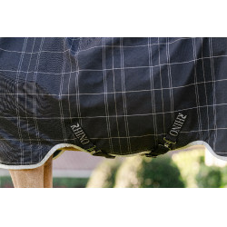 Horseware Rhino Wug Poney Turnout 0g deken Zwart / wit-grijze ruiten Horseware Rhino Wug Poney Turnout 0g deken Zwart / wit-grijze ruiten