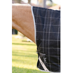 Horseware Rhino Wug Poney Turnout 100g deken Zwart / wit-grijze ruiten Horseware Rhino Wug Poney Turnout 100g deken Zwart / wit-grijze ruiten