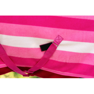 Newmarket Fleece Cooler polar deken van Horseware Rose witney Roze