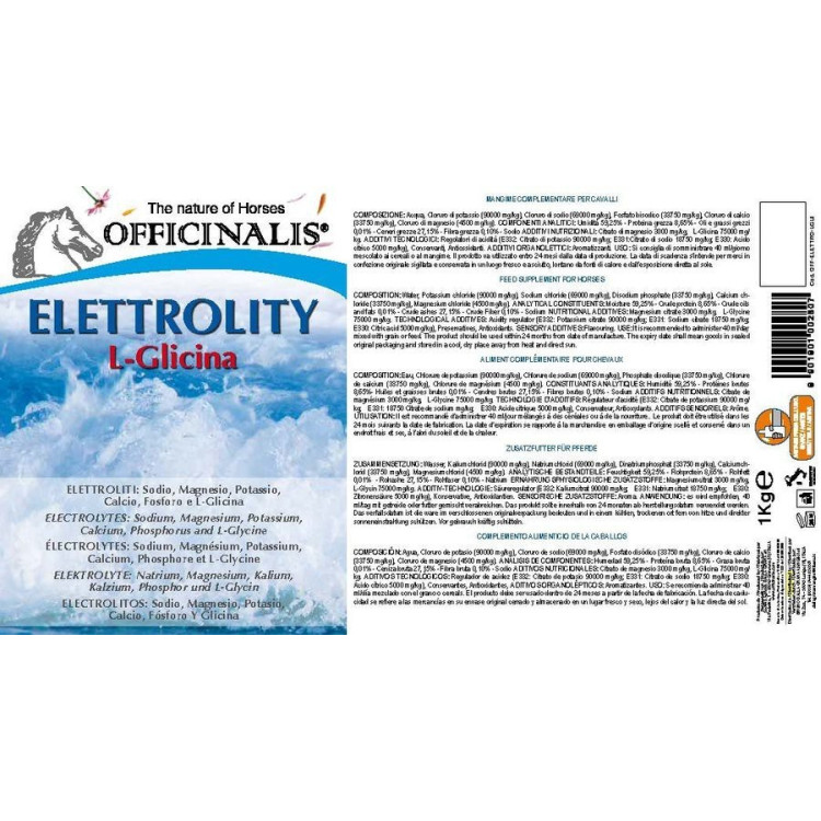 Aanvullend voer Officinalis® Elektrolyten L-Glycine Aanvullend voer Officinalis® Elektrolyten L-Glycine