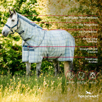 Vliegwerende halsbescherming Horseware Newmarket Marine witney Marineblauw Vliegwerende halsbescherming Horseware Newmarket Marine witney Marineblauw
