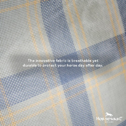 Vliegwerende halsbescherming Horseware Newmarket Marine witney Marineblauw