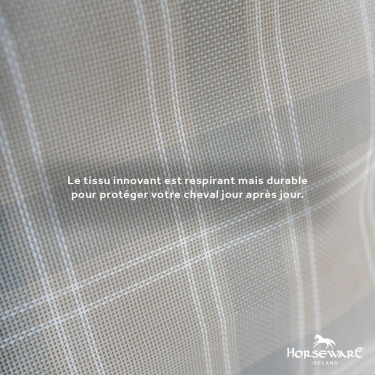 Vliegwerende halsbescherming Horseware Newmarket Houtskool witney Grijs