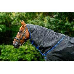 Halshoes Horseware Amigo Ripstop 900D Turnout Hood 150g Zwart / klassiek blauw