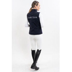 Mouwloos vest Harcour Pola dames Marine / wit Blauw
