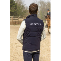 Harcour Pona mouwloos herenvest Marine / wit Blauw