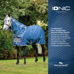 Nekbeschermer Horseware Ionic Therapy Mesh Cooler Bleu imperial / argent /Marine Blauw