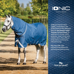 Halsstuk Horseware Ionic Therapy Turnout 0g Bleu imperial / argent /Marine Blauw