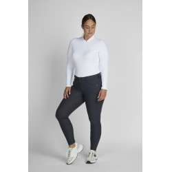 Pikeur Laure damesbroek full grip mid waist 3006 Donkere schaduw Grijs