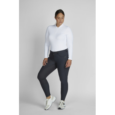 Pikeur Laure damesbroek full grip mid waist 3006 Donkere schaduw Grijs