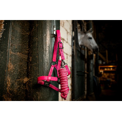Halster en touw Horseware Newmarket Rose witney Roze
