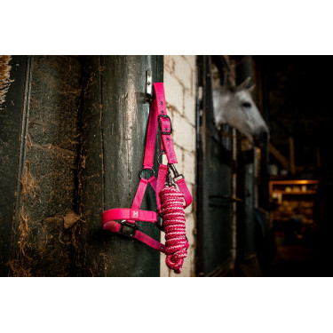Halster en touw Horseware Newmarket Rose witney Roze