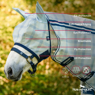 Horseware Newmarket vliegenmaskers Horseware Newmarket vliegenmaskers