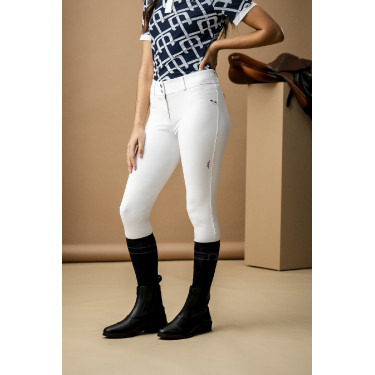 Horseware AA Aria rijbroek met kniestukken en middelhoge taille Wit