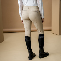 Horseware AA Aria rijbroek met kniestukken en middelhoge taille Beige Horseware AA Aria rijbroek met kniestukken en middelhoge taille Beige