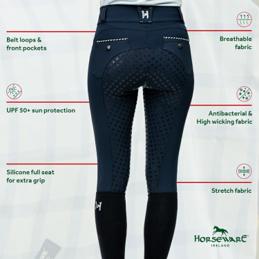 Broek Horseware Newmarket hoge taille full seat Broek Horseware Newmarket hoge taille full seat