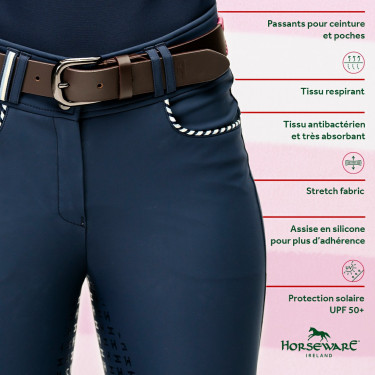 Broek Horseware Newmarket hoge taille full seat Broek Horseware Newmarket hoge taille full seat