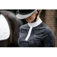 Wedstrijdpolo Horseware AA Alcina met lange mouwen Houtskool Grijs Wedstrijdpolo Horseware AA Alcina met lange mouwen Houtskool Grijs