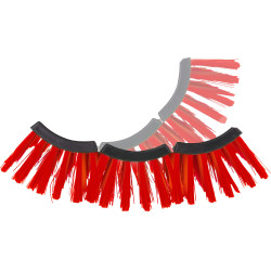 Flexibele borstel Covalliero Rood