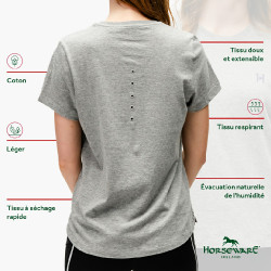 T-shirt Horseware Active Grijs T-shirt Horseware Active Grijs