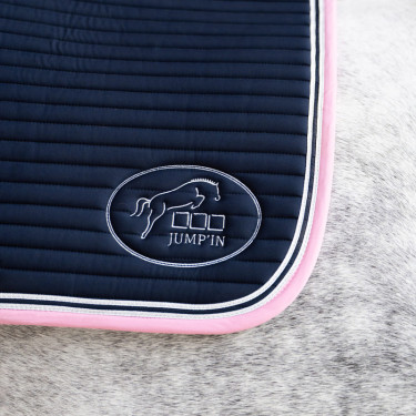 Jump'In Balthazar zadeldek Marine / roze Blauw