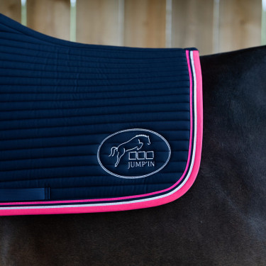 Jump'In Balthazar zadeldek Marine / fuchsia Blauw