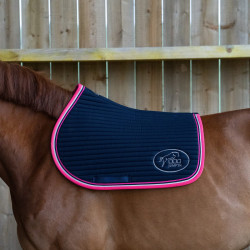 Jump'In Balthazar zadeldek Marine / fuchsia Blauw