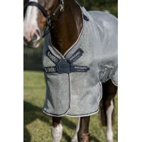 Vliegendeken Horseware Rambo Protector Fieldsafe Zilver / marine Vliegendeken Horseware Rambo Protector Fieldsafe Zilver / marine