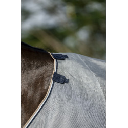 Vliegendeken Horseware Rambo Protector Fieldsafe Zilver / marine Vliegendeken Horseware Rambo Protector Fieldsafe Zilver / marine
