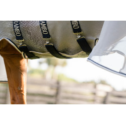 Vliegendeken Horseware Rambo Protector Fieldsafe Zilver / marine Vliegendeken Horseware Rambo Protector Fieldsafe Zilver / marine