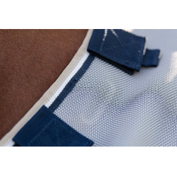 Vliegendeken Horseware Rambo Protector Fieldsafe Zilver / marine Vliegendeken Horseware Rambo Protector Fieldsafe Zilver / marine