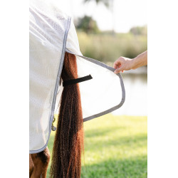 Vliegendeken Horseware Amigo Bug Rug Pony Zilver / titaniumgrijs / zilver Vliegendeken Horseware Amigo Bug Rug Pony Zilver / titaniumgrijs / zilver