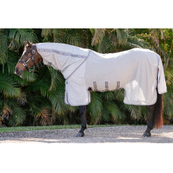 Vliegendeken Horseware Amigo Bug Buster Zilver / titaniumgrijs / zilver Vliegendeken Horseware Amigo Bug Buster Zilver / titaniumgrijs / zilver