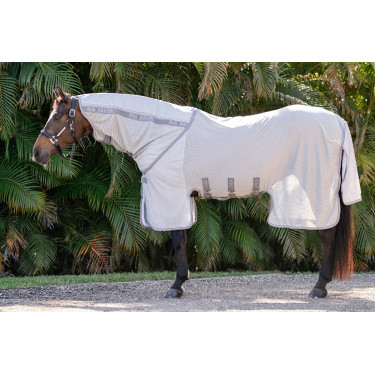 Vliegendeken Horseware Amigo Bug Buster Zilver / titaniumgrijs / zilver Vliegendeken Horseware Amigo Bug Buster Zilver / titaniumgrijs / zilver