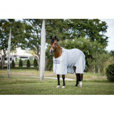 Vliegendeken Horseware Amigo Bug Buster Zilver / titaniumgrijs / zilver Vliegendeken Horseware Amigo Bug Buster Zilver / titaniumgrijs / zilver