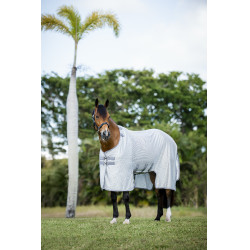 Vliegendeken Horseware Amigo Bug Buster Zilver / titaniumgrijs / zilver Vliegendeken Horseware Amigo Bug Buster Zilver / titaniumgrijs / zilver
