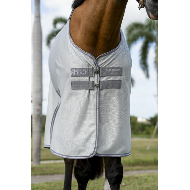 Vliegendeken Horseware Amigo Bug Buster Zilver / titaniumgrijs / zilver Vliegendeken Horseware Amigo Bug Buster Zilver / titaniumgrijs / zilver