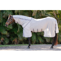Vliegwerende halsbeschermer Amigo Horseware Bug Buster Zilver / titaniumgrijs / zilver