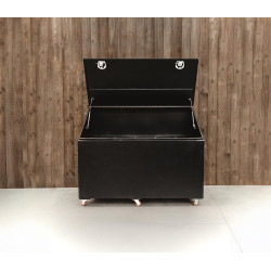 Aluminium voederbak op wielen Grooming Deluxe by Kentucky Zwart