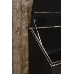 Aluminium voederbak op wielen Grooming Deluxe by Kentucky Zwart